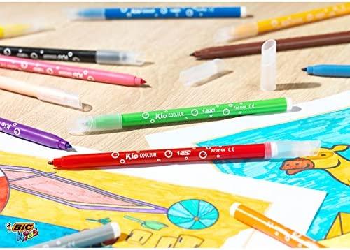 BIC Kid Couler flomasteriai ir Evolution spalvinimo pieštukai