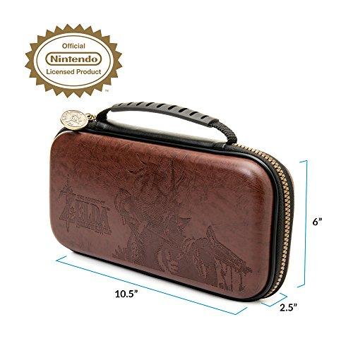 „Nintendo Game Traveler Deluxe“ kelioninis dėklas „Zelda Breath of the Wild Brown“.