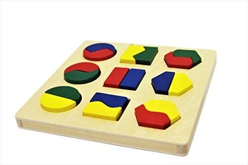 Bino Medinė geometrinių formų dėlionė