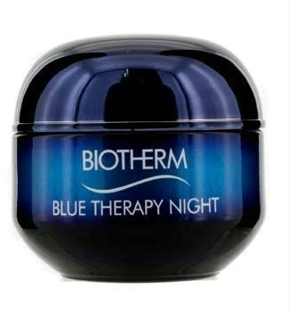 Biotherm Mėlyna Therapy Night Skin Kreminis jauninantis naktinis veido kremas, 50 ml