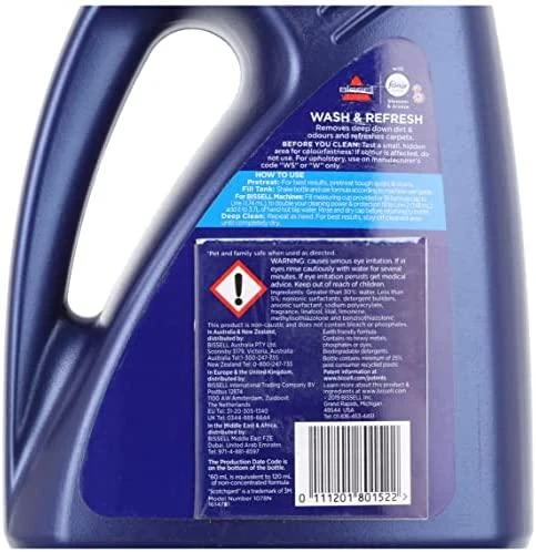 Bissell Wash and Refresh Febreze, 1,5 litro, 2x koncentruota, mėlyna
