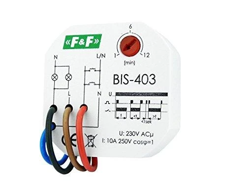 F&F Impulsinis siųstuvas I < 10A iš 1-12min - BIS- 403