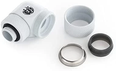 Bitspower kampinis 90 laipsnių adapteris 16mm vamzdeliui (išardytas)