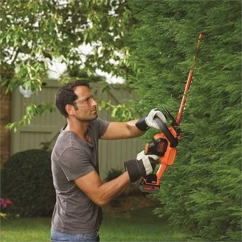 Black & Decker Juodas & Decker Akumuliatorinės gyvatvorių žirklės GTC18504PC 18V 4Ah 50 cm, Juodas & Decker