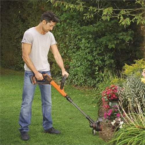 Black & Decker Juodas & Decker Akumuliatorinė žoliapjovė STC1820ESTC1820EPC 18 V 2 Ah 28 cm, Juodas & Decker