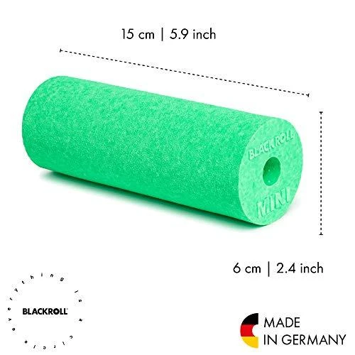 Masažinis volas Blackroll MINI putų volelis, žalios spalvos