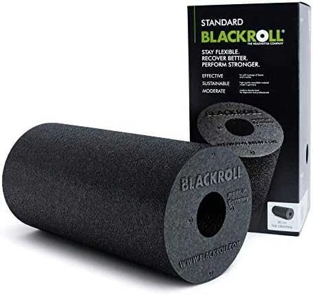 Masažinis volas Blackroll Standard - Juodos/baltos/mėlynos spalvų