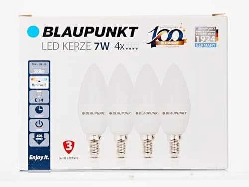 Blaupunkt LED Lamp E14, 4pcs | 6.8 W | Natural Baltas