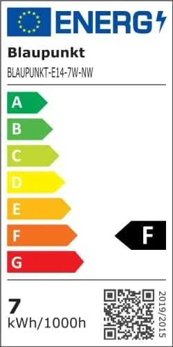 Blaupunkt LED Lamp E14, 4pcs | 6.8 W | Natural Baltas