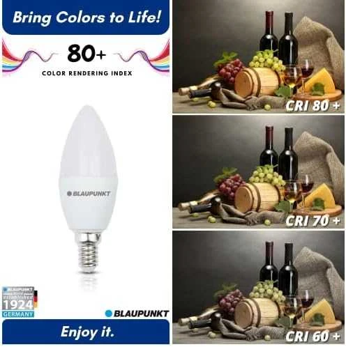 Blaupunkt LED Lamp E14, 4pcs | 6.8 W | Natural Baltas
