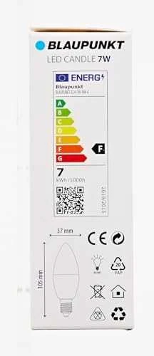Blaupunkt LED Lamp E14, 4pcs | 6.8 W | Natural Baltas