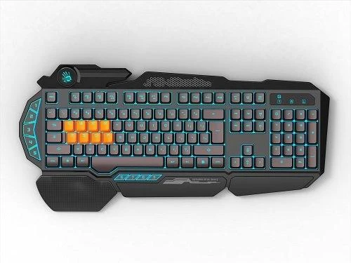 A4tech Bloody B318 žaidimų klaviatūra su apšvietimu, USB, CZ