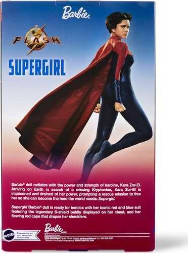 Mattel Lėlė Barbie Supergirl raudonai mėlyname kostiume