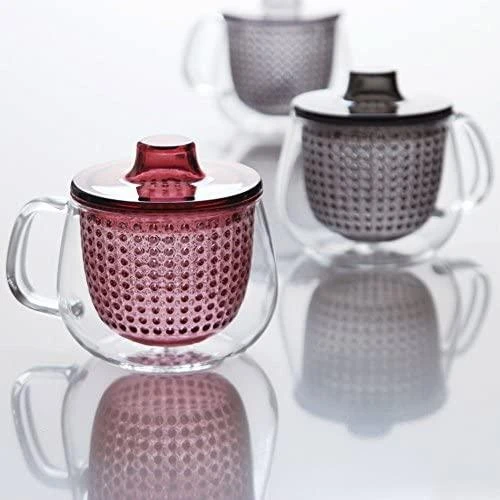 Secret De Gourmet KINTO - UNITEA Unimug - Puodelis su arbatos sieteliu 350ml Skaidrus