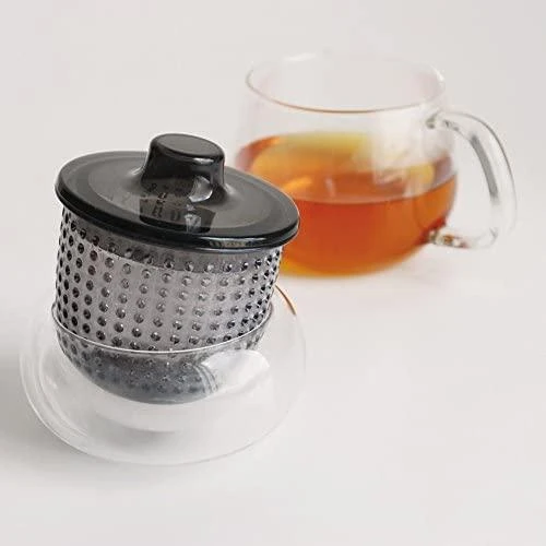 Secret De Gourmet KINTO - UNITEA Unimug - Puodelis su arbatos sieteliu 350ml Skaidrus