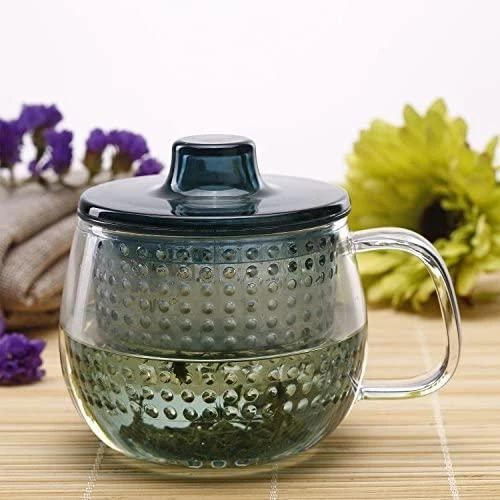 Secret De Gourmet KINTO - UNITEA Unimug - Puodelis su arbatos sieteliu 350ml Skaidrus