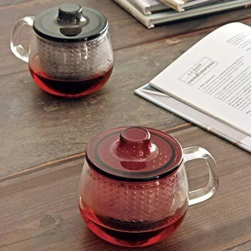 Secret De Gourmet KINTO - UNITEA Unimug - Puodelis su arbatos sieteliu 350ml Skaidrus