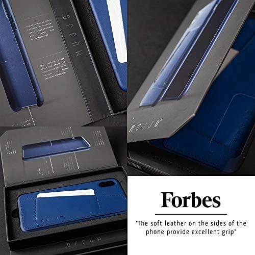 Mujjo Odinis dėklas for iPhone 11 Pro Max - Monaco Mėlyna