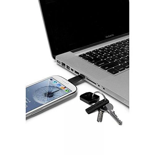 BlueLounge KII raktas microUSB įkroviklis juodas (KI-MC-BL)