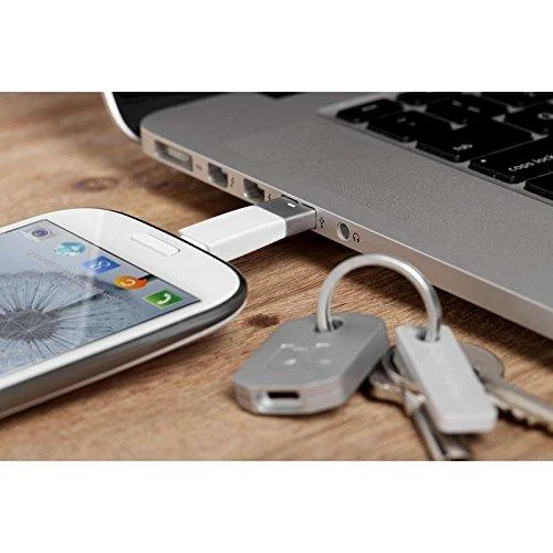 BlueLounge KII raktas microUSB įkroviklis baltas (KI-MC-WH)