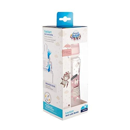 Canpolbabies CANPOL BABIES plataus kaklelio buteliukas EASYSTART BONJOUR PARIS, 240 ml, 35/232_pin
