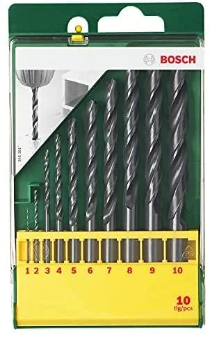 Grąžtas Bosch HSS-R Metal Drill Bit Set 10 pc(s)