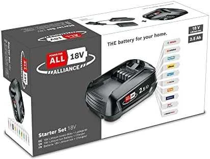 Bosch akumuliatoriaus ir kroviklio rinkinys 18V Alliance; 18 V; 1x2,5 Ah