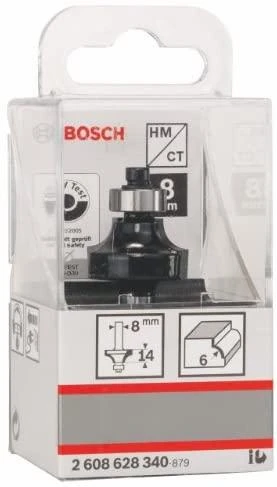 Bosch Suapvalinimo freza HM R=4 mm, dvipusė