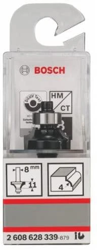 Bosch Suapvalinimo freza HM R=4 mm, dvipusė