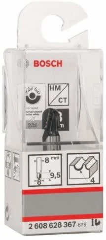 Bosch Dvipusė pusapvalė freza H R=4 mm, l=9,5 mm,kotas 8m