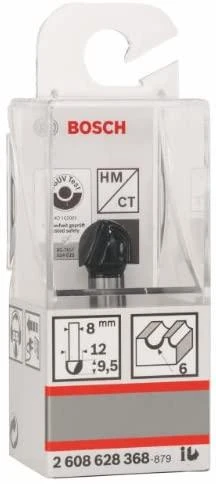 Bosch Dvipusė pusapvalė freza H R=6 mm, l=9,5 mm,kotas 8m