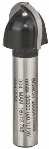 Bosch Dvipusė pusapvalė freza H R=8 mm, l=13 mm,kotas 8mm