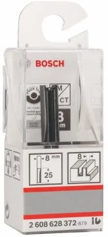 Bosch Pirštinė freza HM B=8 mm, l=25 mm,kotas 8mm