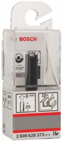 Bosch Pirštinė freza HM, 8 mm B=10 mm, l=25 mm