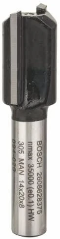Bosch Pirštinė freza HM B=14 mm, l=20 mm,kotas 8m