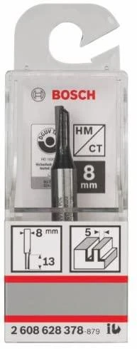 Bosch Pirštinė freza HM B=5 mm, l=13 mm,kotas 8mm