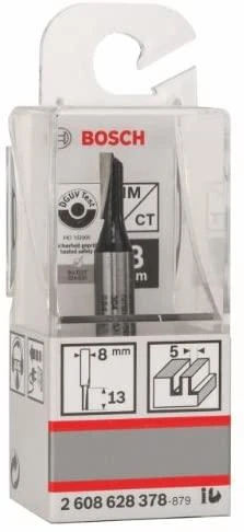 Bosch Pirštinė freza HM B=5 mm, l=13 mm,kotas 8mm