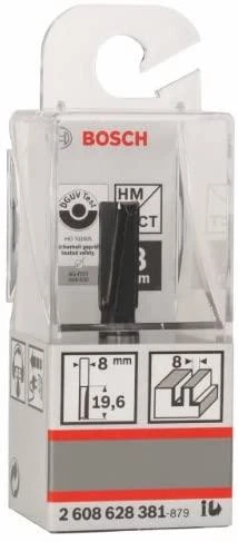 Bosch Pirštinė freza HM B=8 mm, l=20 mm,kotas 8mm