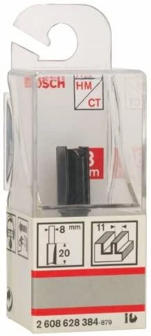 Bosch Pirštinė freza HM B=11mm, l=20 mm,kotas 8mm