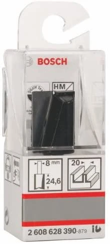 Bosch Pirštinė freza HM B=20mm, l=25 mm,kotas 8mm