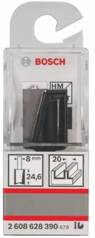 Bosch Pirštinė freza HM B=20mm, l=25 mm,kotas 8mm