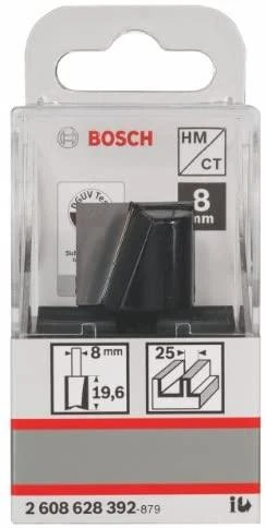 Bosch Pirštinė freza HM B=25mm, l=20 mm,kotas 8mm