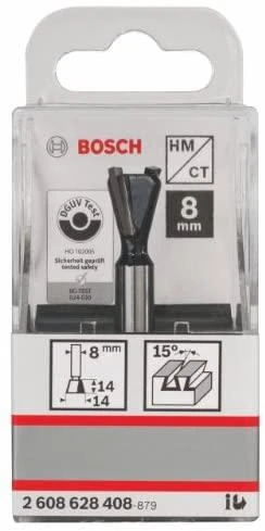 Bosch Kūginė freza HM 14o, l=12,7mm,kotas 8mm