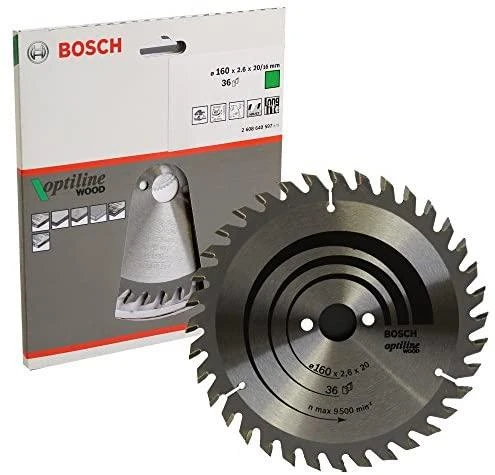 Bosch Disk.pjūkl.diskas Optiline Wood 160x20/16