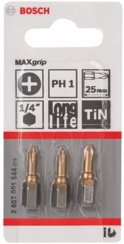Bosch Suktuvo antgaliai Ph 1 3 vnt, MAXgrip