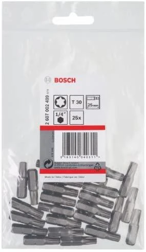 Bosch Torx antgalis T30, l=25 25 vnt. Extra hard