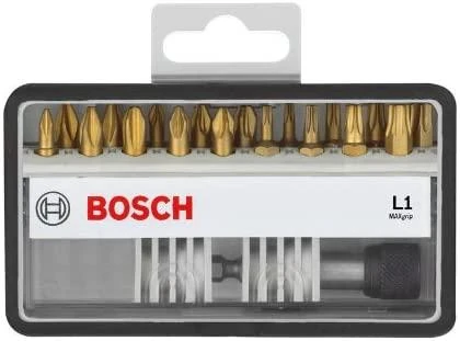 Bosch 19-dalių antgalių kompl. L1 Max Grip