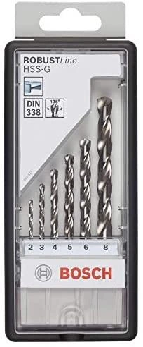 Grąžtas Bosch 6 HSS-G 135 gražtu kompl. Robust Line