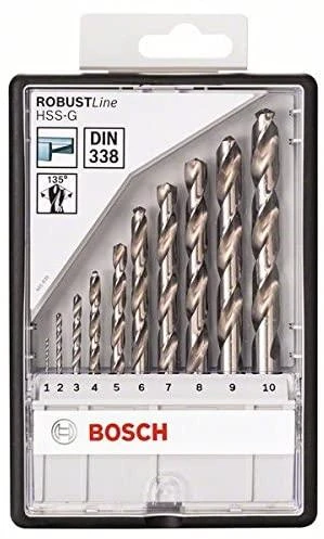 Grąžtas Bosch 10 HSS-G 135 gražtu kompl Robust Line