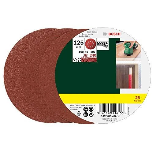 Bosch Šlif.pop. D 125 mm, 25vnt
